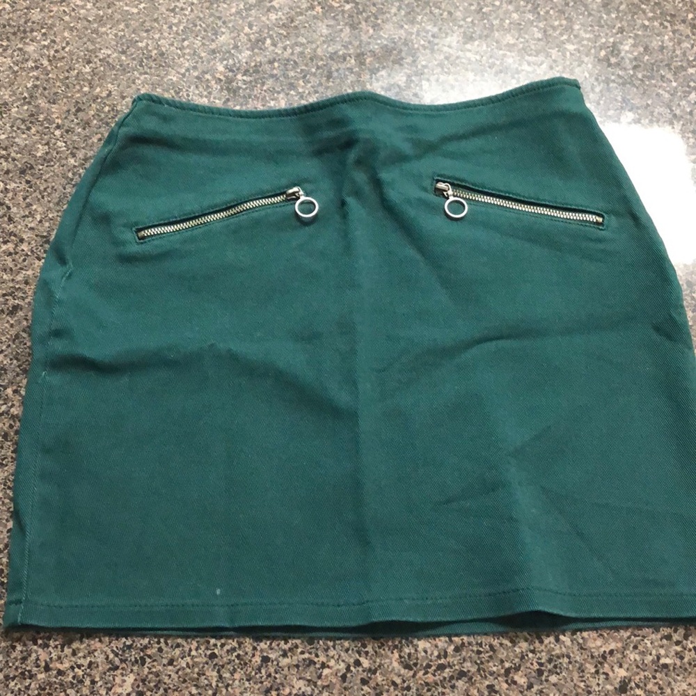 Green skirt